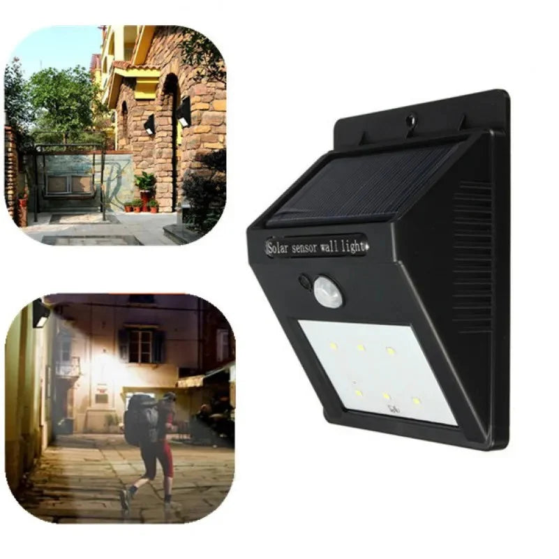 Foco solar LED con sensor de movimiento