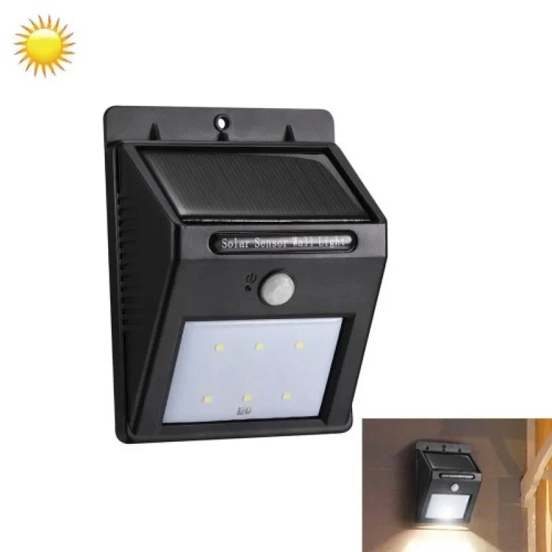 Foco solar LED con sensor de movimiento